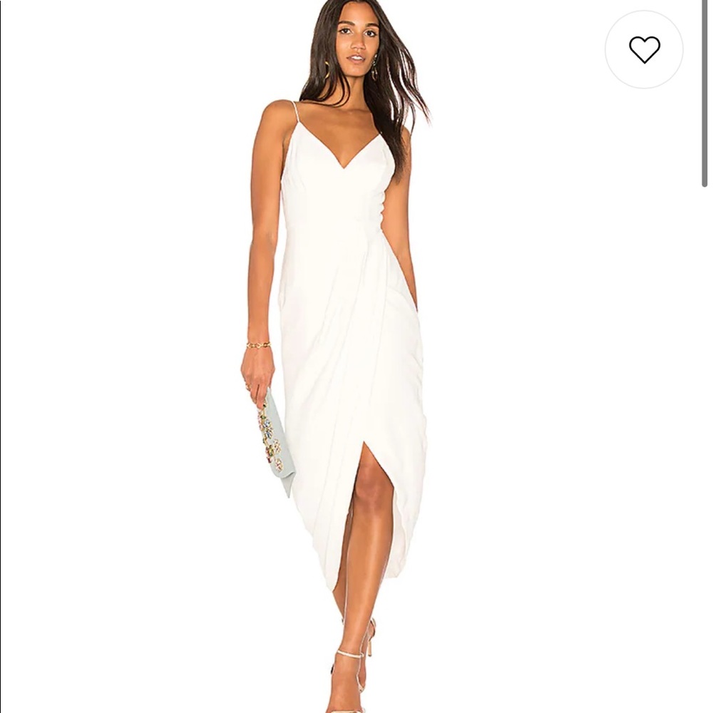 SHONA JOY Revolve. White cocktail dress. Only worn once & in perfect condition!
